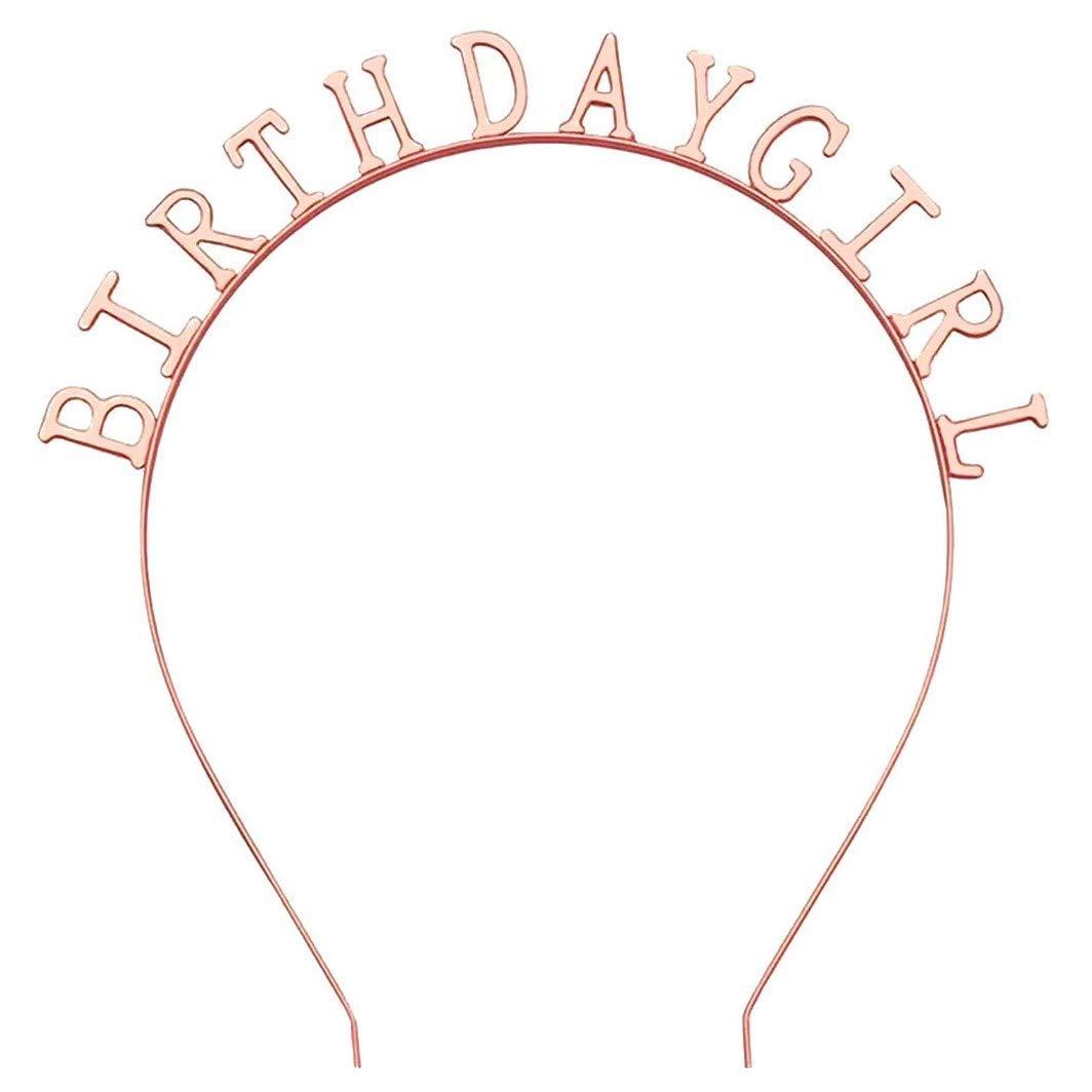 TOYXE Birthday Girl Tiara Crown Princess Headband for Girls - Rose Gold (B08W1SBBJ1) Amazon Price History, Amazon Price Tracker