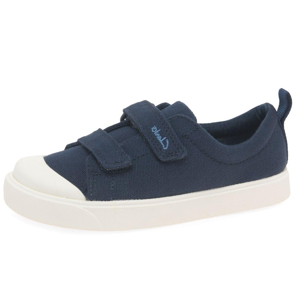 Clarks Boys Blue City Bright Sneakers in Size C4, Sports Direct