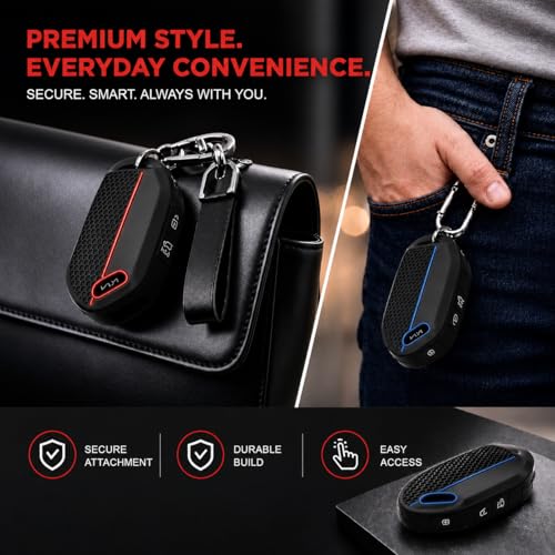 Image of Metalyx [2 Key Covers + 1 PU Leather Keychain] for Kia Seltos 2026 | Silicone Key Fob Case | Anti-Scratch | HTK HTK(O) HTX HTX(A) GTX GTX(A) Keyfob Case For Seltos Facelift
