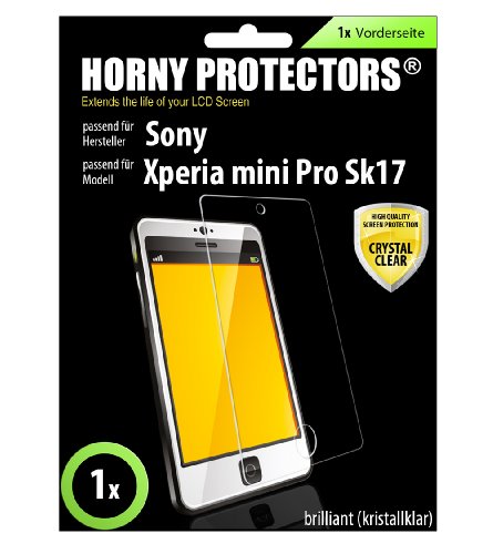 Horny Protectors Crystal Clear Film de Protection d'écran pour Sony Ericsson Xperia Mini Pro Sk17