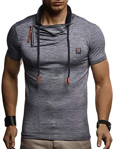 Leif Nelson Men's Short Sleeve Hooded Summer T-Shirts | Stylish Slim Fit Hoodie Tee2