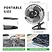 Huifengjie Ventilador de Mesa con Pinza 5000mAh Portatil Mini Ventilador USB Silencioso Pequeño Ventilador de Escritorio 5 Velocidades 720° Rotation Ventilador a Pilas para Oficina Hogar Camping Imagen de Huifengjie Ventilador de Mesa con Pinza 5000mAh Portatil Mini Ventilador USB Silencioso Pequeño Ventilador de Escritorio 5 Velocidades 720° Rotation Ventilador a Pilas para Oficina Hogar Camping
