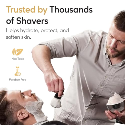 Image of Henry Cavendish Himalaya Shaving Soap with Shea Butter & Coconut Oil. Long Lasting 4 oz Puck Refill. Mens Shave Soap. All Natural. Rich Lather, Smooth Comfortable Shave. For Ladies and Gentlemen.