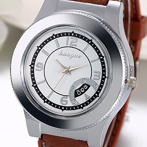 JewelryWe Pack of 2 Newest Men USB Electronic Rechargeable Windproof Flameless Cigarette Lighter Watch Novelty Windproof Black Brown