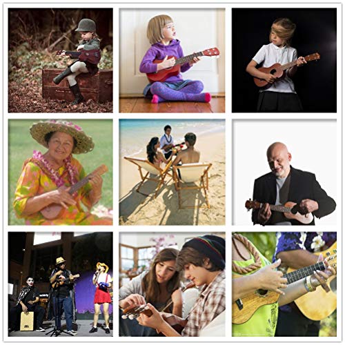 Ukulele Vintage Rose Motif 23 Pouces Sapele Bois Traditionnel Ukulele Uke Hawaii Enfants Petite Guitare avec Sac Gig for… - Les Beatles, Paul McCartney, John Lennon, RIngo Starr, George Harrison Ukulele Vintage Rose Motif 23 Pouces Sapele Bois Traditionnel Ukulele Uke Hawaii Enfants Petite Guitare avec Sac Gig for… – Image 8