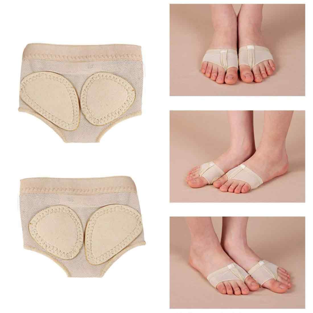 Almohadillas Danza 5 Agujeros Protectores Pie Antideslizantes para Ballet Yoga Gimnasia Jazz