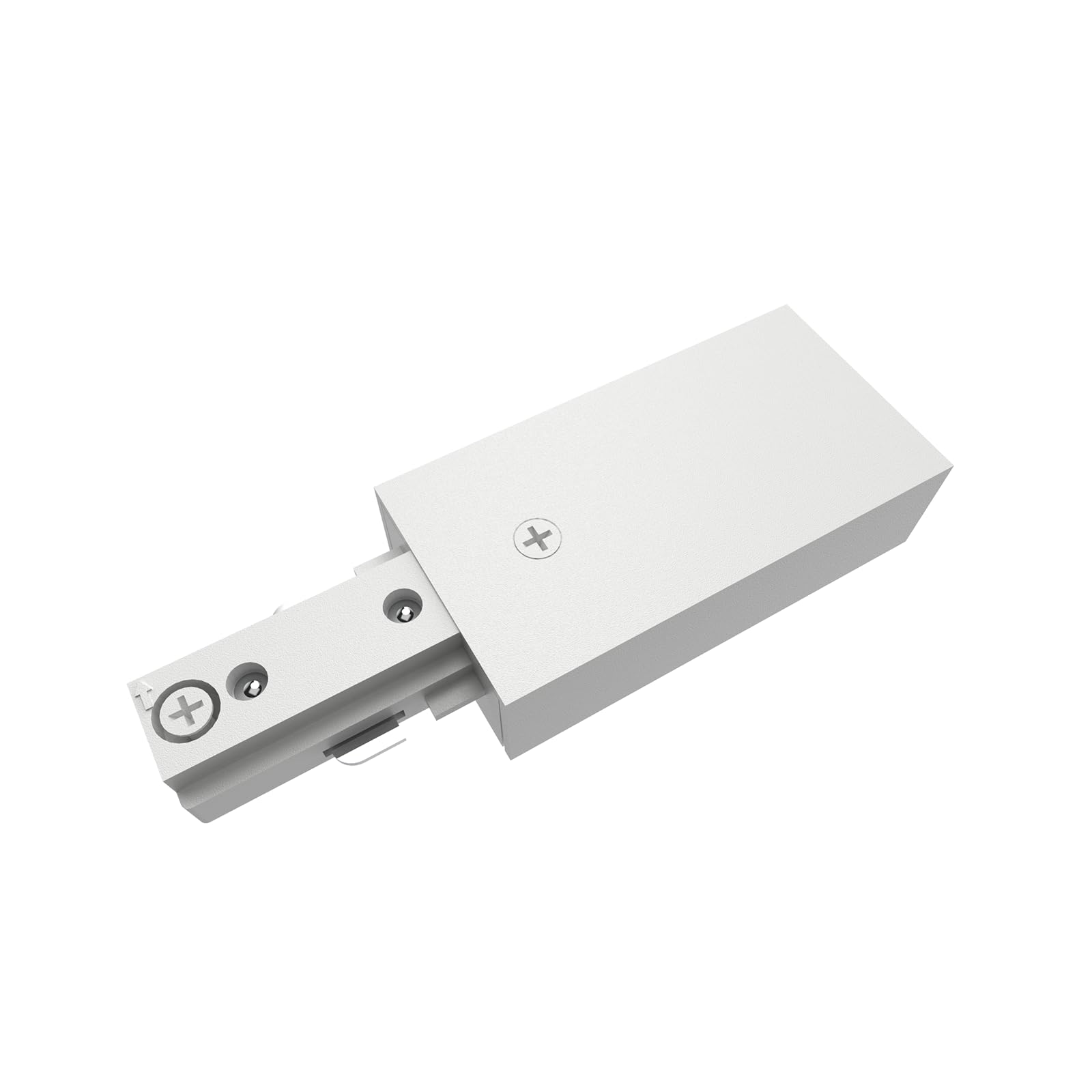 Lighting, H Track Live End Connector in White, UL Listed