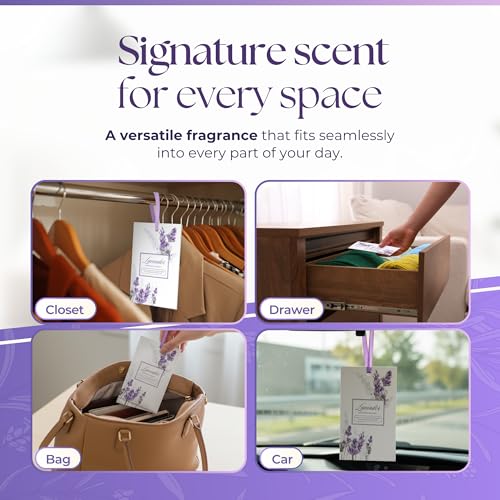 Image of 15 Pack Sachets for Drawers and Closets, Scented Sachets for Drawers, Closet Freshener Sachet for Drawers to Refresh Any Space, Sachet Bags, Scented Drawer Fresheners for Dresser, Lavender