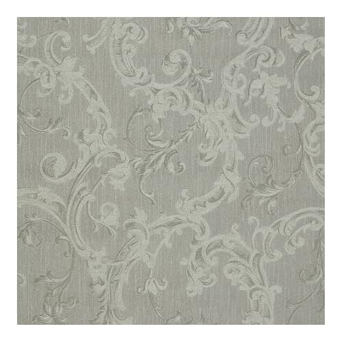 Image of Boutique Florentine Laurel Wallpaper | Green Damask | Paste The Wall | Eco-Friendly