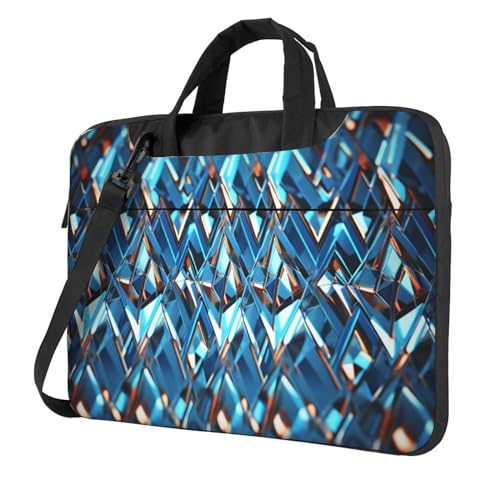 Bolso para laptop unisex con patrón de diamantes miniatura 1