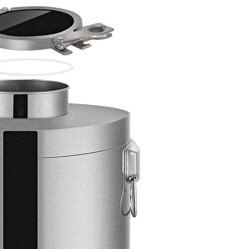 YUEWO 304 Stainless Steel Oil Barrel with Faucet Food Grade Wine Barrel Storage Tank Sealed Tank Fermentation Barrel Wine Kettle (10L)