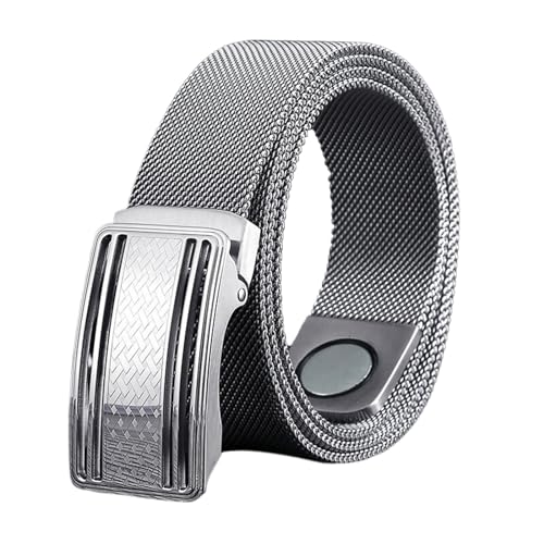 Ceinture magnétique en acier pour homme idéale avec un chino ou jean décontracté