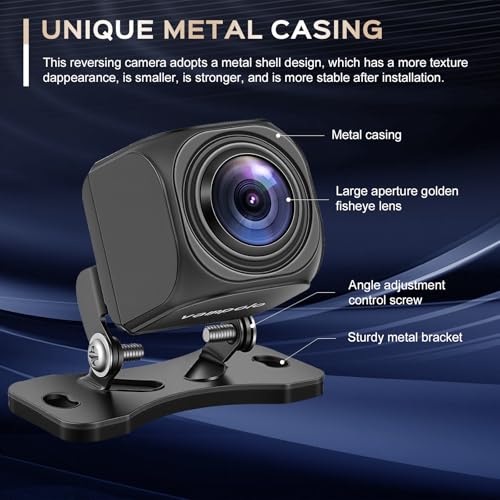 Image of Backup Camera, AHD 1080P Metal Rear View & Front View Camera | 170 Wide Angle, Clear Night Vision, IP69 Waterproof, Universal for Car SUV RV Pickup
