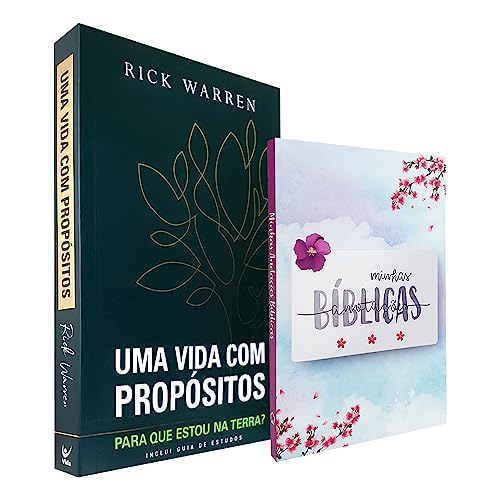 Kit Minhas Anotações Bíblicas Aquarela + Uma Vida com Propósitos ...