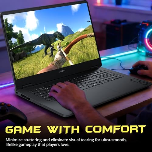Image of HP Omen 17.3 inch QHD Gaming Laptop, AMD Ryzen AI 7 350, 16GB DDR5, 2TB Storage(1TB SSD+1TB Docking Station Set), NVIDIA GeForce RTX 5070 8 GB GDDR7, RGB Backlit Keyboard, Win11 Home, Black