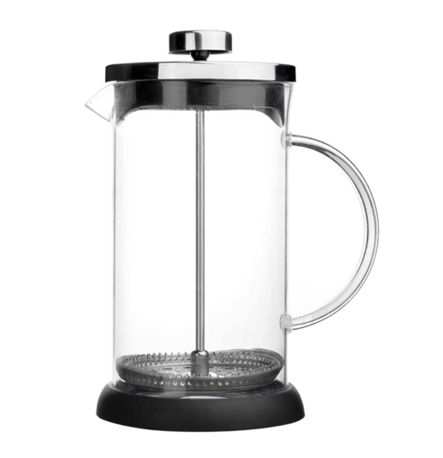 Espumador De Leche para Espresso Espumador De Leche De 600ML Espumador De Leche De Mano Transparente Espumador De Leche De Vidrio con Tamiz De Malla Fina Espumador Batidora