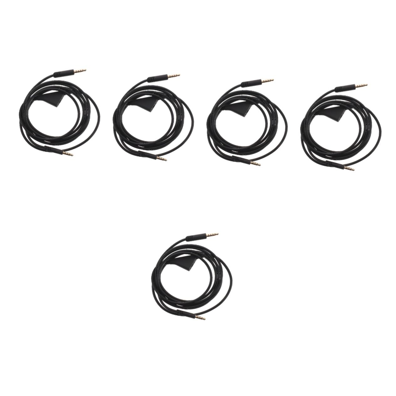 DOITOOL 5 Pezzi Filo Delle Cuffie Microfono Cuffia Cavo Fili Delle Cuffie Usb Sostituzione Filo Audio in Rame Filo Di Rame Black