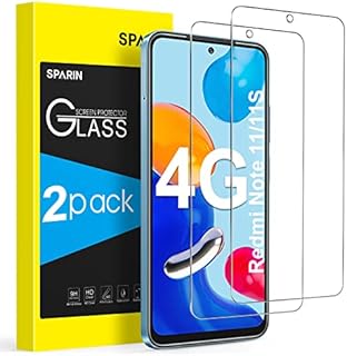 SPARIN Szkło hartowane dla Xiaomi Redmi Note 11 4G / Redmi Note 11S 4G, Twardości 9H, 2 sztuki