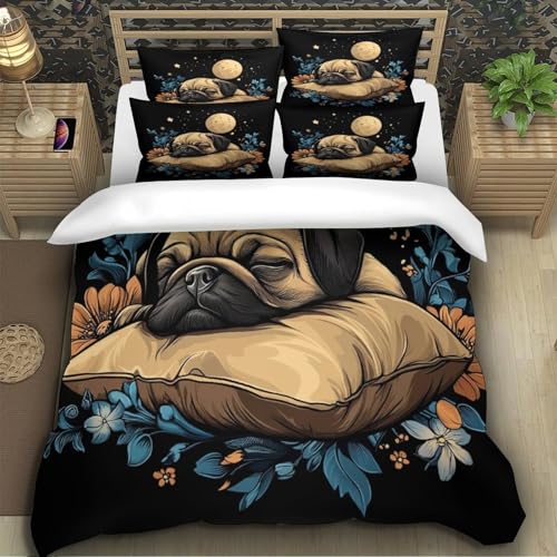Housse de couette 3D microfibre inaltérable de qualité supérieure 260x220cm - 5