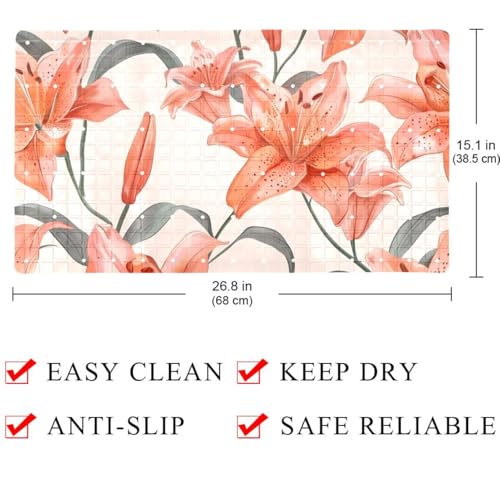 Tapis de bain antidérapant extra long pour améliorer la sécurité chez soi