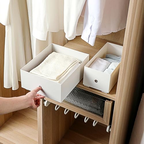 Corredera para cajones autoadhesiva de plástico para arreglar muebles fácilmente 6