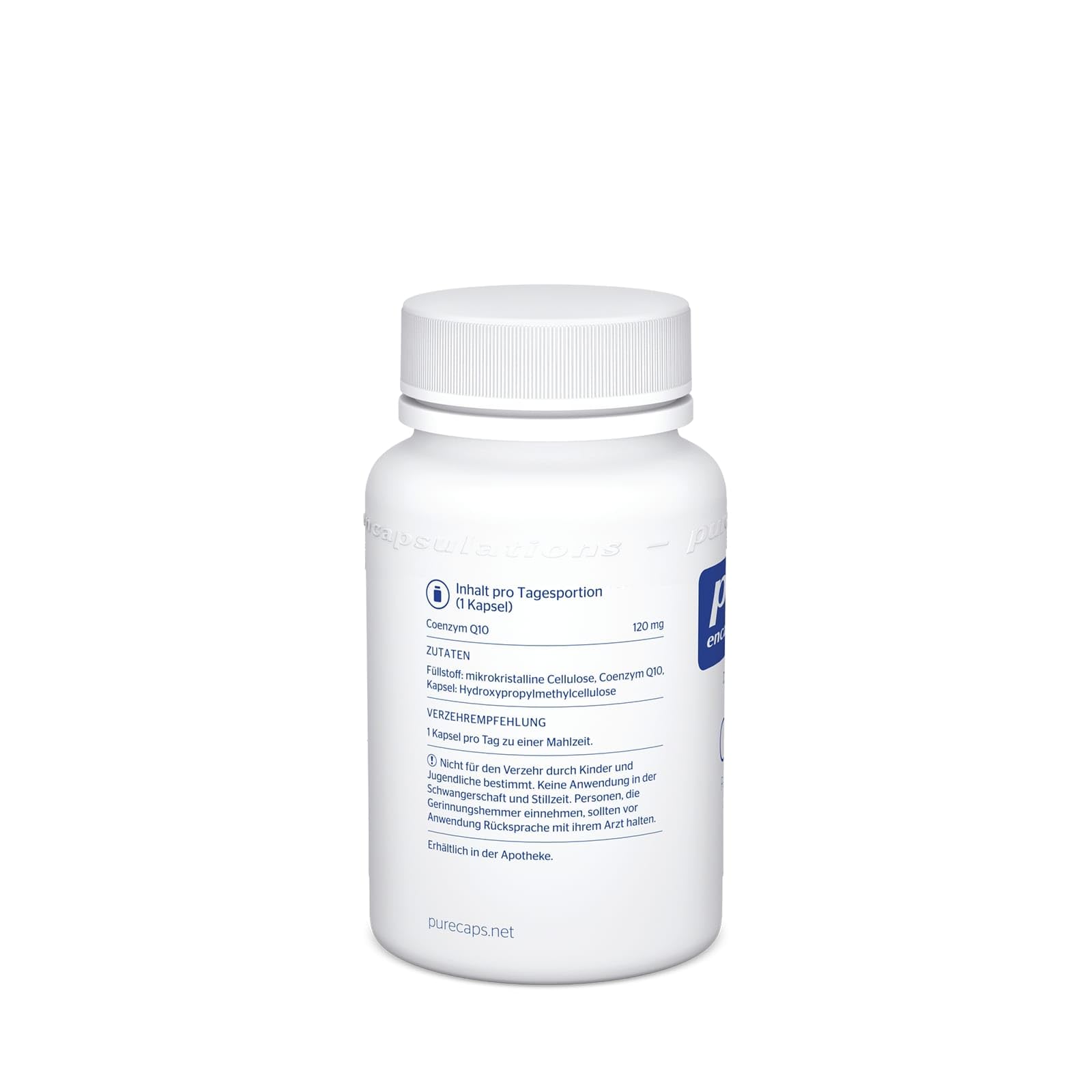 Pure Encapsulations - Coenzym Q10 120 mg - CoQ10 aus mikrobieller Fermentation - 60 Kapseln