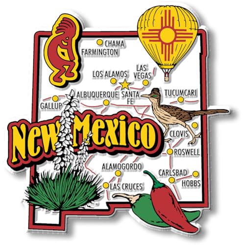 Imán decorativo Jumbo New Mexico 3.5" x 3.6"