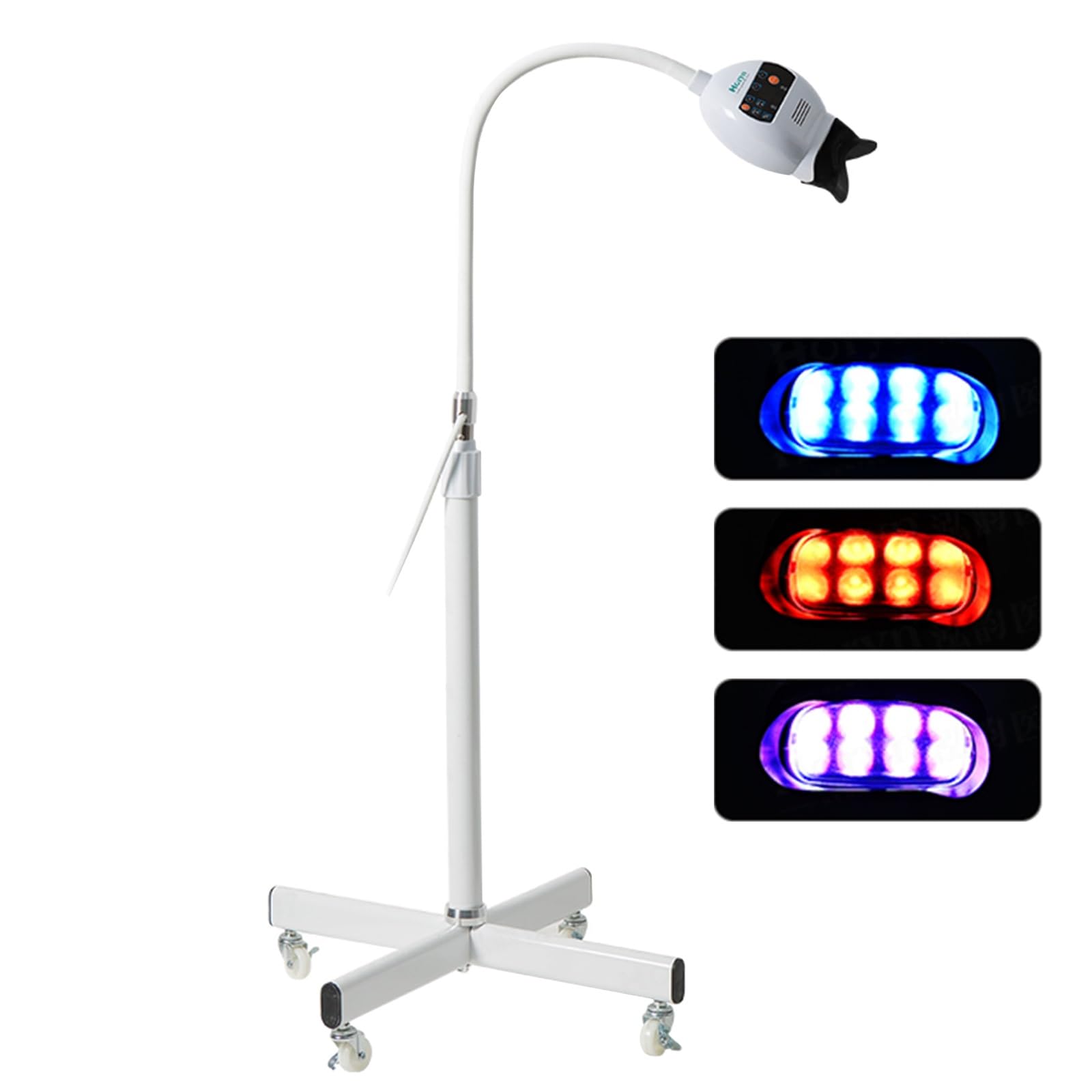 Jcgly Sbiancamento Dentale Professionale con Luce LED a 3 Colori, Acceleratore di Sbiancamento Dentale, Luce Blu/Rossa/Viola