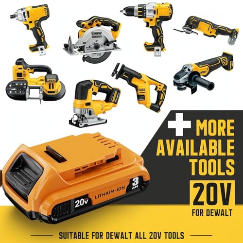 Image of Replace for dewalt 20v60v Batteries (20V 3Ah)