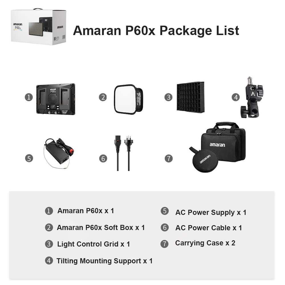 Aputure amaran P60x 2個セット Amazon | Aputure Amaran P60x 60W 出力 バイカラー レンズ LED