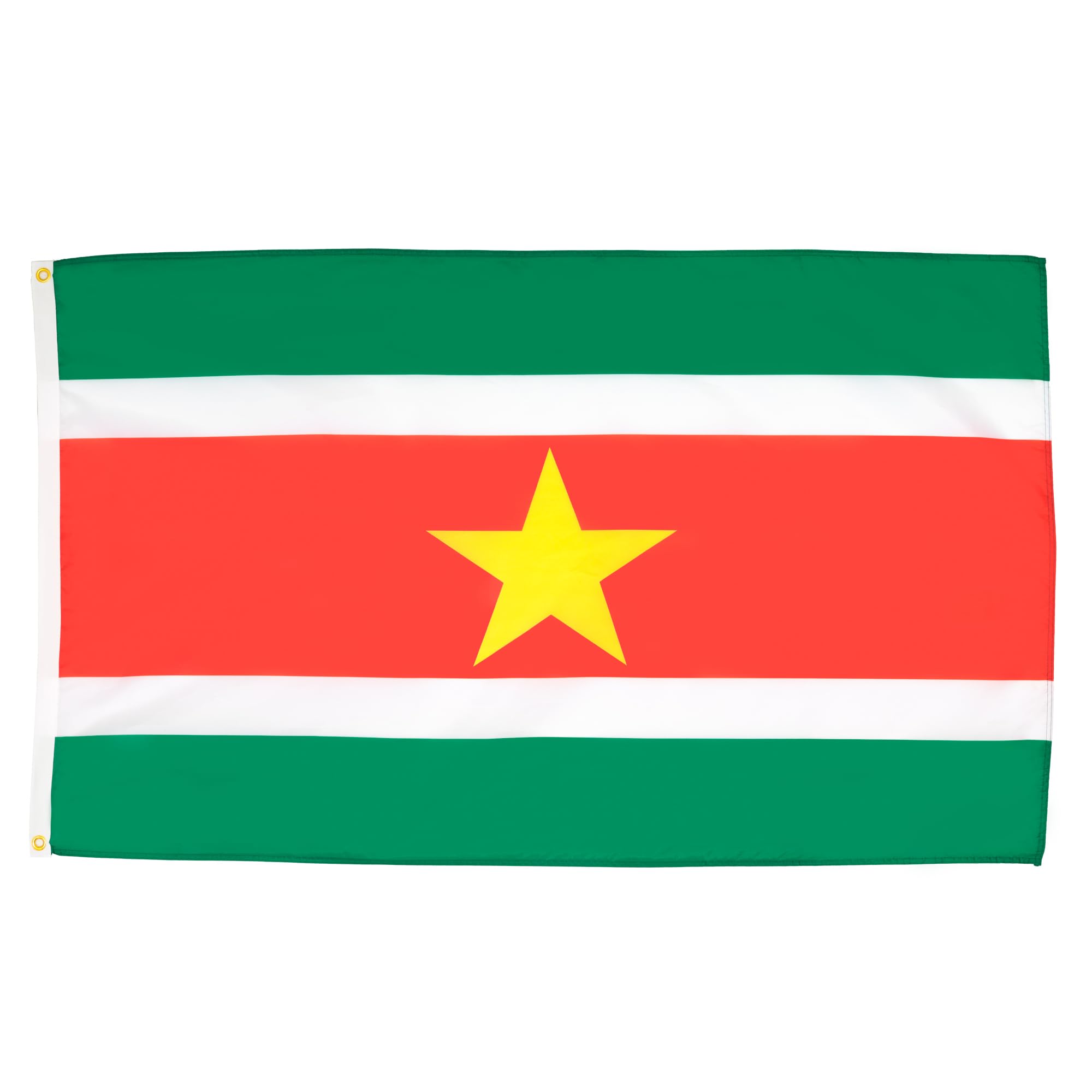 AZ FLAG - Suriname Flag - 3x5 Ft - 100D Polyester Surinamese Banner with Two Metal Grommets - Fade Resistant - Vivid Colors - 3' x 5' Feet - 150x90 Cm