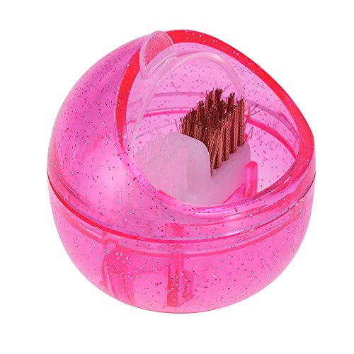Mini Drill Bit Cleanser Box for Nail Art Drill Head Dual Clean Brush Portable Dust Cleaning Case Box Polishing Manicure Tool