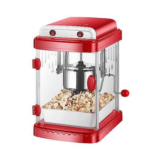 HSWOYEA Máquina eléctrica para Hacer Palomitas de maíz con Aire Caliente, 330 W, no Necesita Aceite, para Picar de Forma Gratuita y Saludable, Cine en casa, Color Rojo