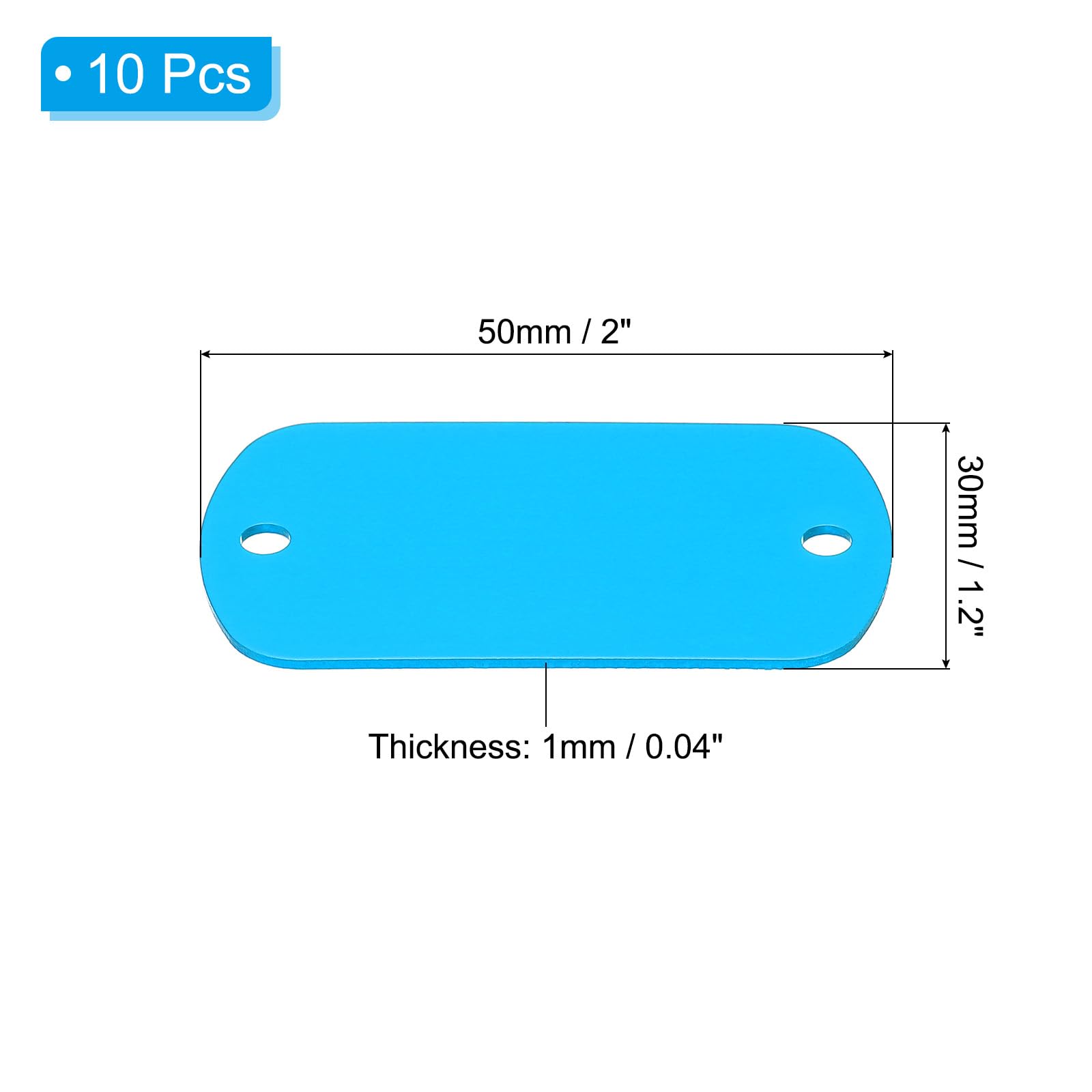 PATIKIL 10pcs Metal Stamping Blanks - Image 2