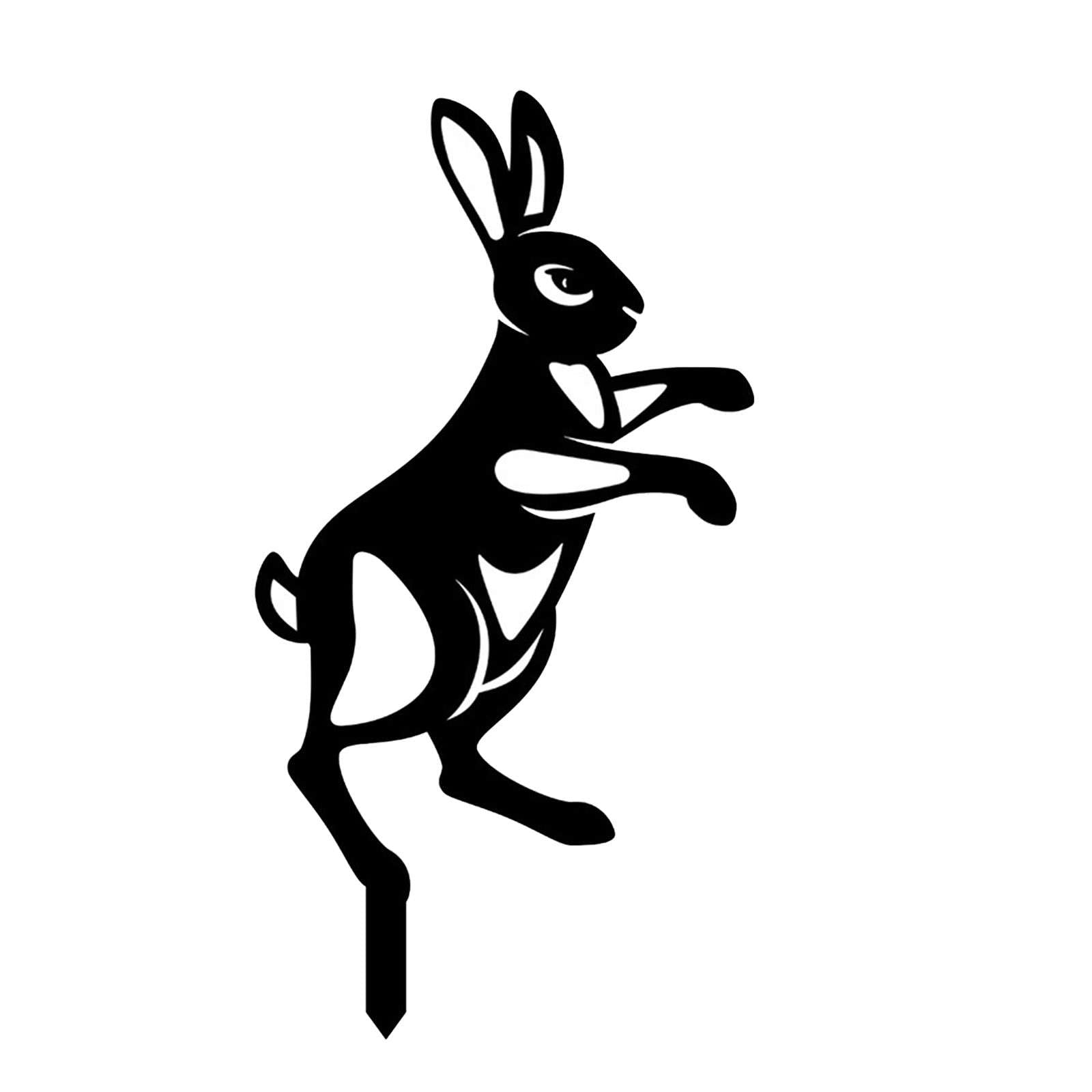 Osterhase Gartenstecker Aus Metall – Bunte Osterdeko Für Den Garten, Vintage Stil
