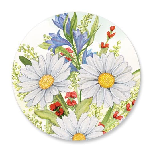 CURRENT Abundant Seals (4 Designs) - Set of 24 Envelope Stickers, 1.5 inches Diameter, for Cards, Presents, and Crafts