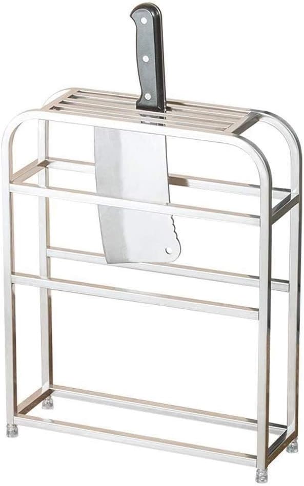 Storage Rack Multifunction Stainless Steel Knife Holder Storage Rack Kitchen Supplies