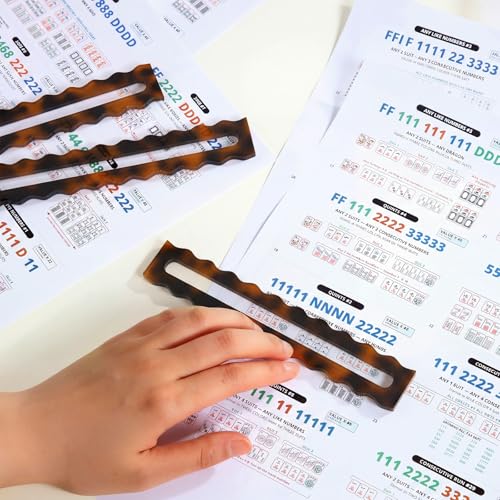 Set de 4 Lectores de Reglas de Mahjong miniatura 5