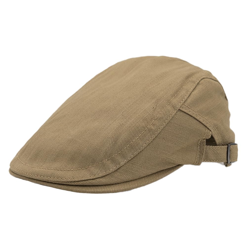 KeepSa Algodón Ajustable Boinas Hombre Gorras Plana Vintage Sombreros Verano Transpirable Gorras Planas Gorras Trucker