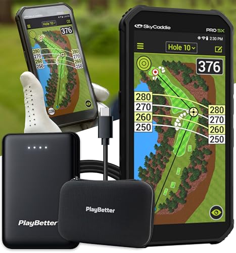 SkyCaddie PRO 5X Handheld Golf GPS PlayBetter Bundle
