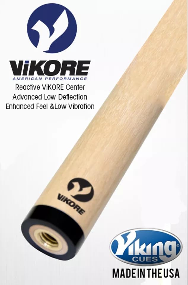 Viking Kayano KY0111 Pool Cue | Smoke Stain Curly Maple, Irish Linen Wrap | Upgraded ViKORE Low Deflection Shaft | Made in USA (ViKORE American Performance Shaft ($240 Value) +$0, 21oz)