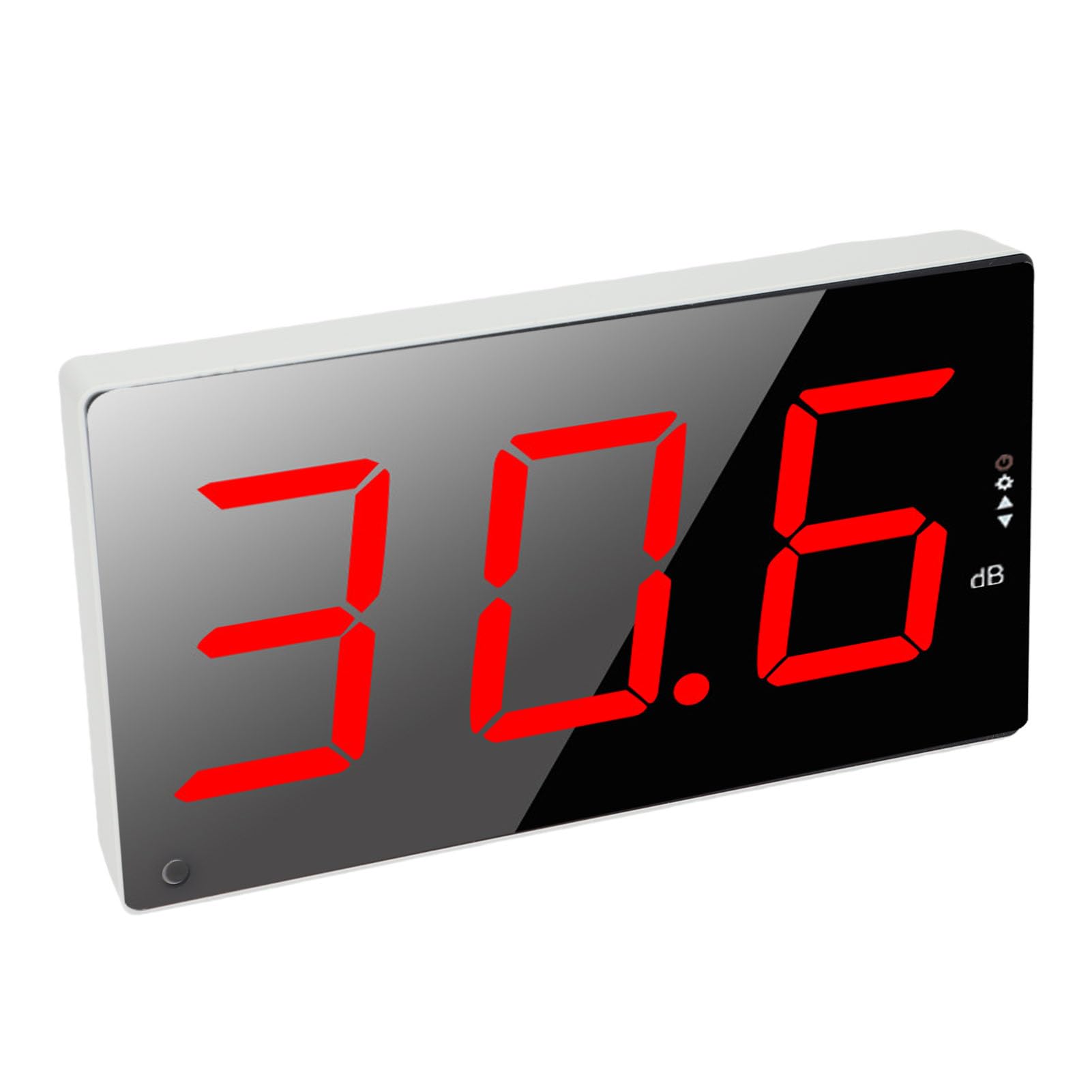 Alomejor Medidor de Ruido Digital de Pantalla Grande de 30 a 130 DB con Alarma Audible Montado en la Pared para Uso en el Hogar y la Oficina