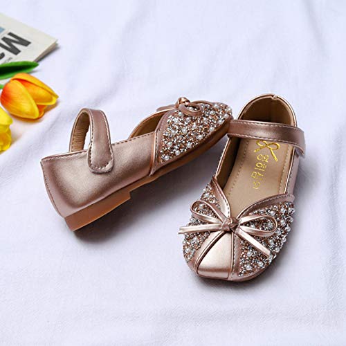 Girls Ballet Flats Shoes Ballerina Bowknot Mary Jane Wedding for Party Toddlers Elastic Princess Dress Shoes Sandals4