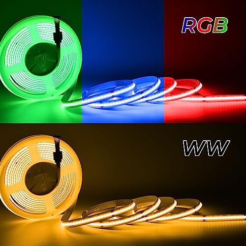 INDARUN Striscia LED COB 5 m 784 led RGBW(RVB +