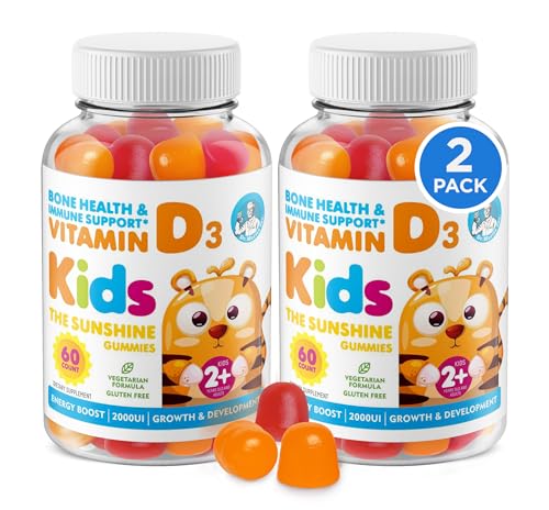 DR. MORITZ Vitamin D Gummies for Kids and Adults (2000 IU) - Chewable Kids Vitamin D Supplement for...
