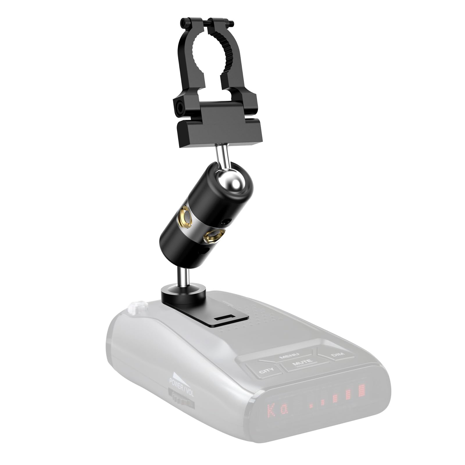 SDSACZMU Radar Detector Mount,Rearview Mirror Rod Aluminum Radar Bracket (for Uniden Radar Detector Series)