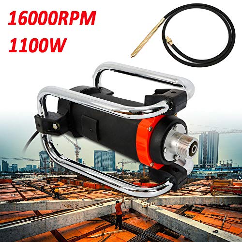 DONNGYZ Electric High Speed Concrete Vibrator, Concrete Vibrator Motor 4.5M Poker to Remove Air Bubbles Level 16000RPM 1100W (US Stock) - Thumbnail 4