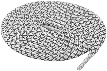 BlitzBusters Universal Fluorescent Drawstring 51 Inches Long 2-Pack Use in Hoodies, Sweatpants, Shoe Laces, Tote Bags & More, White