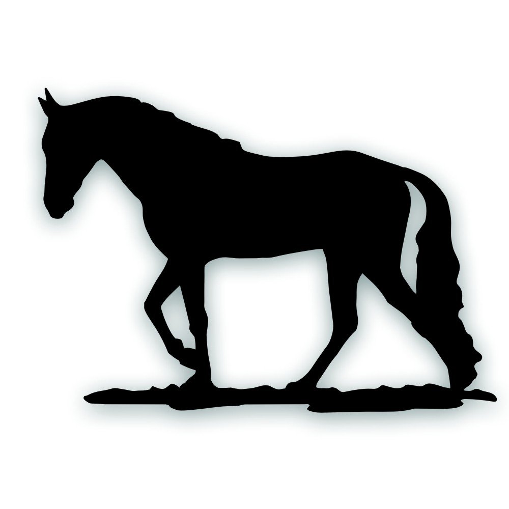 2X Tennessee Walker Horse Decal Sticker for Your Tack Box, Truck Trailer 7 x 10 Inch Black 3M Vinyl Left & Right
