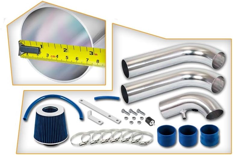 Cold Air Intake Kit & Blue Filter Combo for 2002-2010 Dodge Ram 1500 3.7L / 2002-2007 4.7L